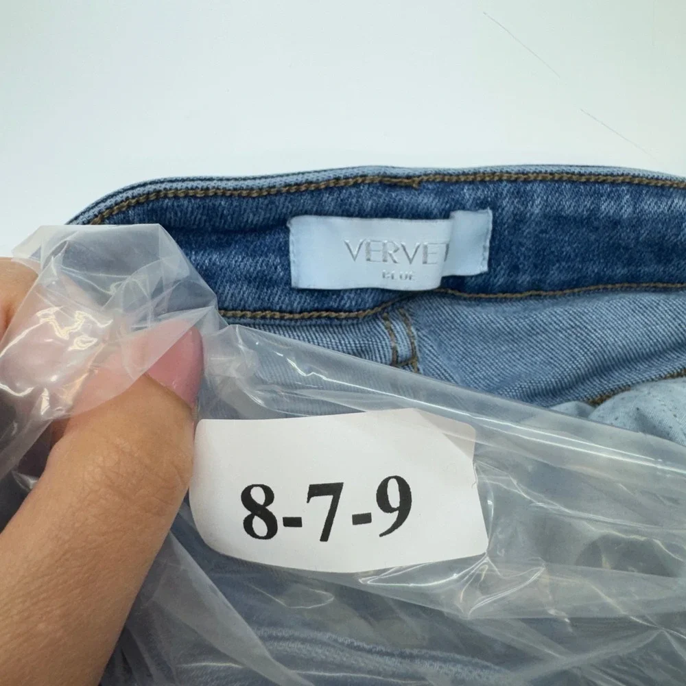 Vervet Jeans Women 26 Blue Flare Retro Boho Wide Leg Denim